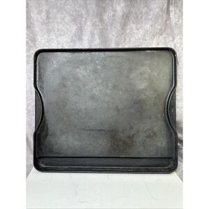 Camp Chef Reversible Griddle Cast Iron Grill Plate  16" x 14" Outdoor Beach VGUC